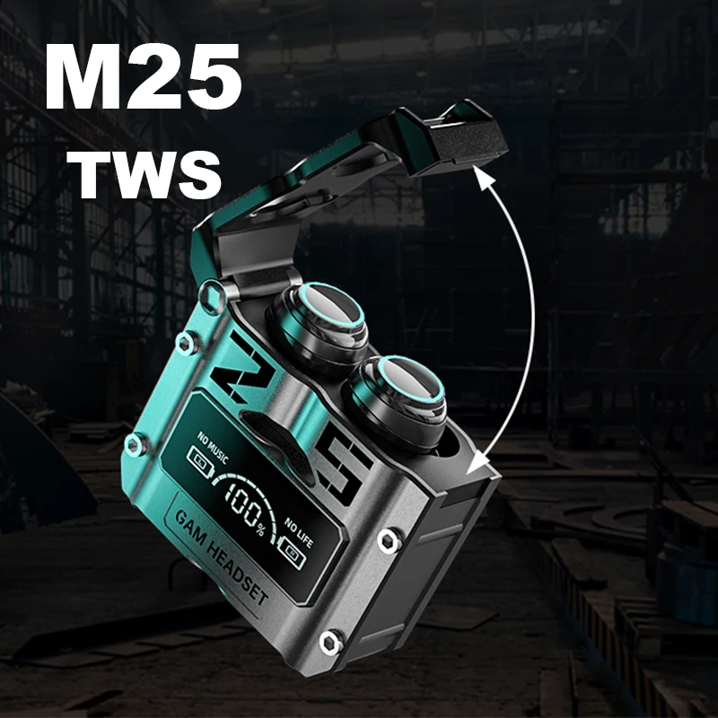 Original M25 TWS Wireless Headphones Earphones Bluetooth Touch Control Noise Reduction Stereo Earbuds Headsets for Xiaomi Iphone