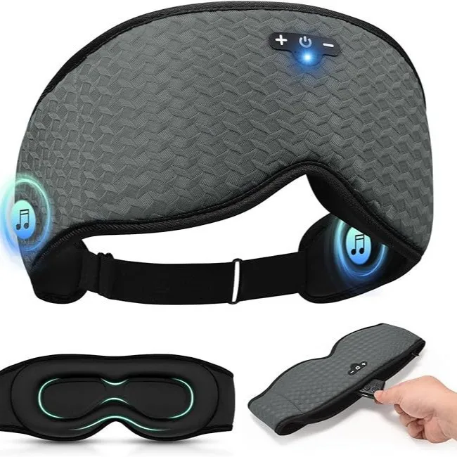 

New 3D Bluetooth Sleeping Mask Headphones Eye Mask Comfortable Wireless Music Sleep Mask Noise Reduction Blackout Sleeping Mask