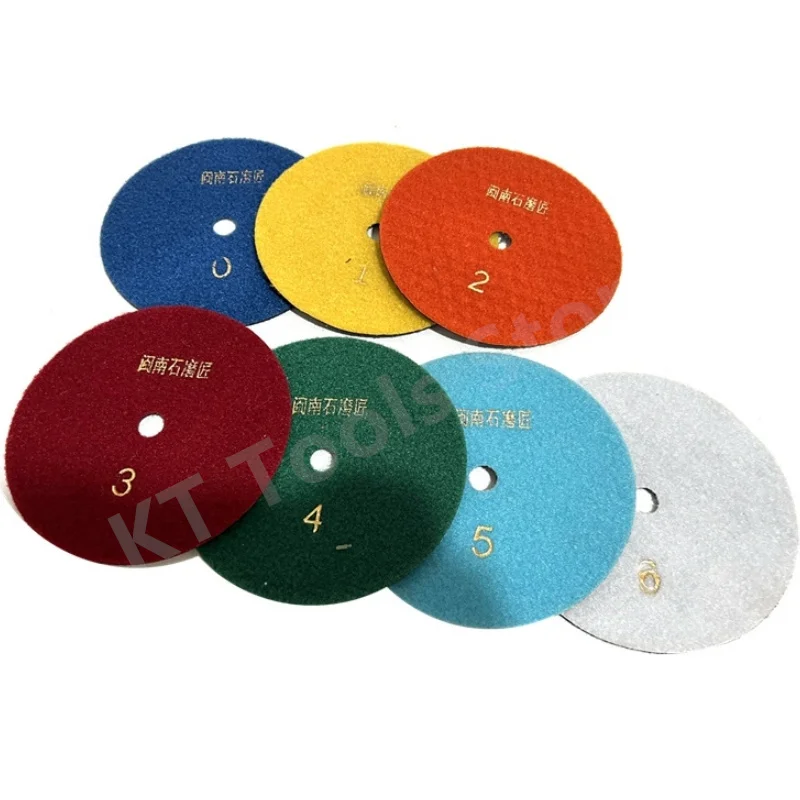 1PC 180mm Diamond Dry Polishing Pad Sharp Flexible Gloss Pad Sanding Disc Resin Bond Granite Marble Stone Ceramic Sanding Tools