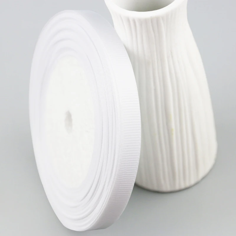 (100 yards/roll)10mm White Grosgrain Ribbon Wholesale gift wrap decoration ribbons