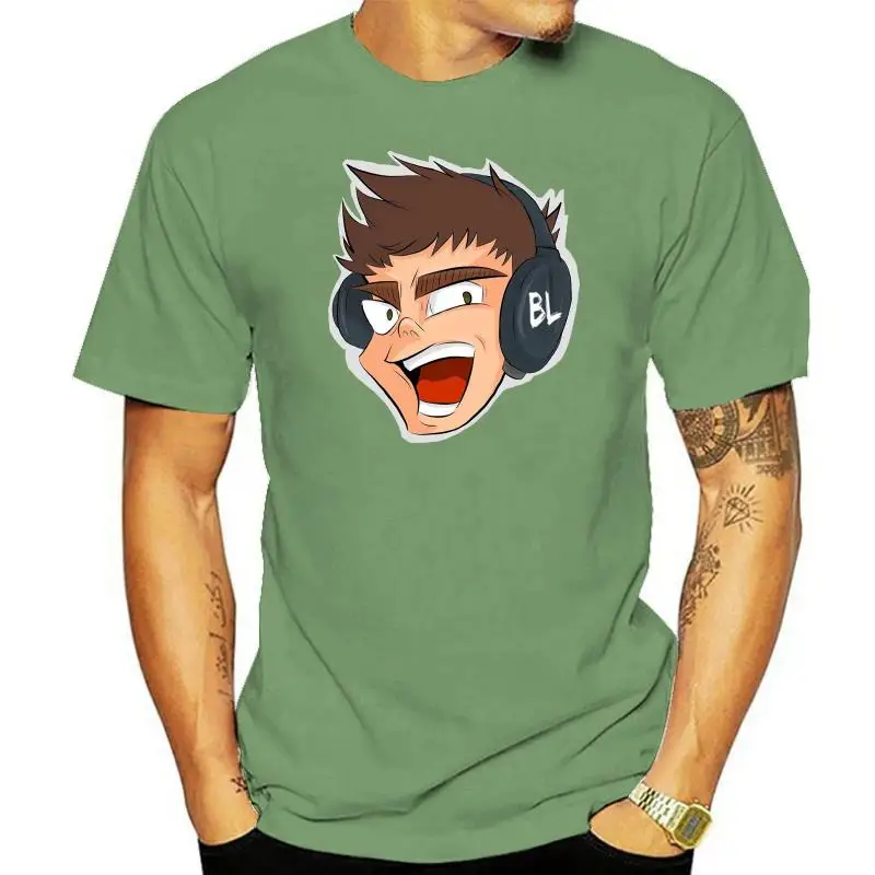 Мужская черная футболка Lazarbeam