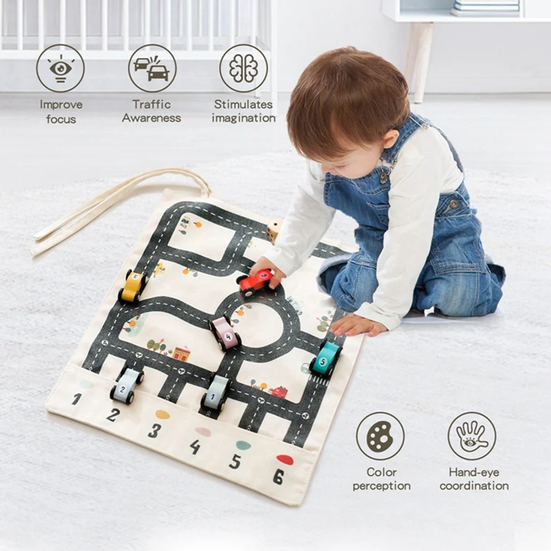 Children Traffic Car Map Boy Girls Educational Toy Baby City Traffic Road Map Cartoon City Rug Kids Toys Games