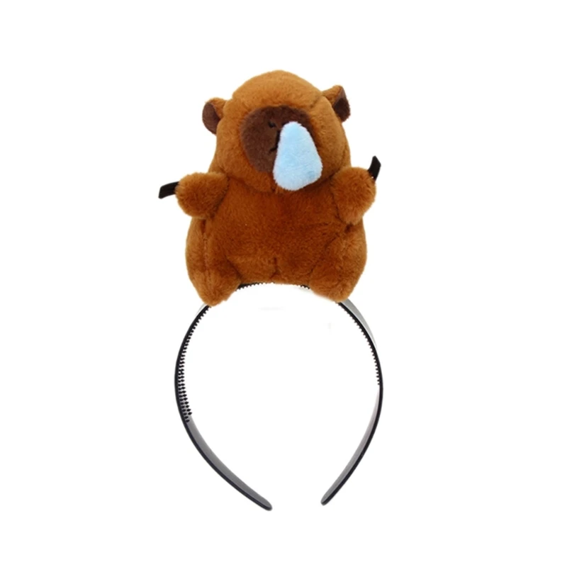 Fasce per capelli Festive Photo Booth puntelli Cartoon Capybara fasce per feste copricapo divertenti per festival musicali