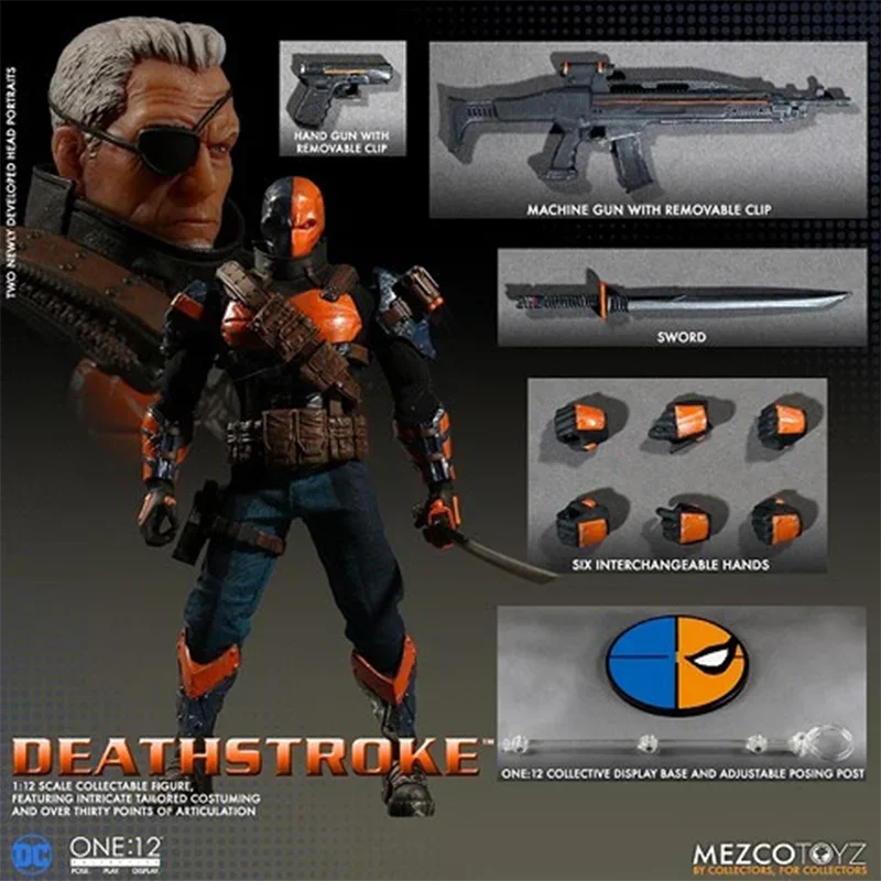 In Stock Original Mezco Toyz ONE:12 Collective Deathstroke PX Previews Exclusive 1/12 Action Figure Anime Model Toys