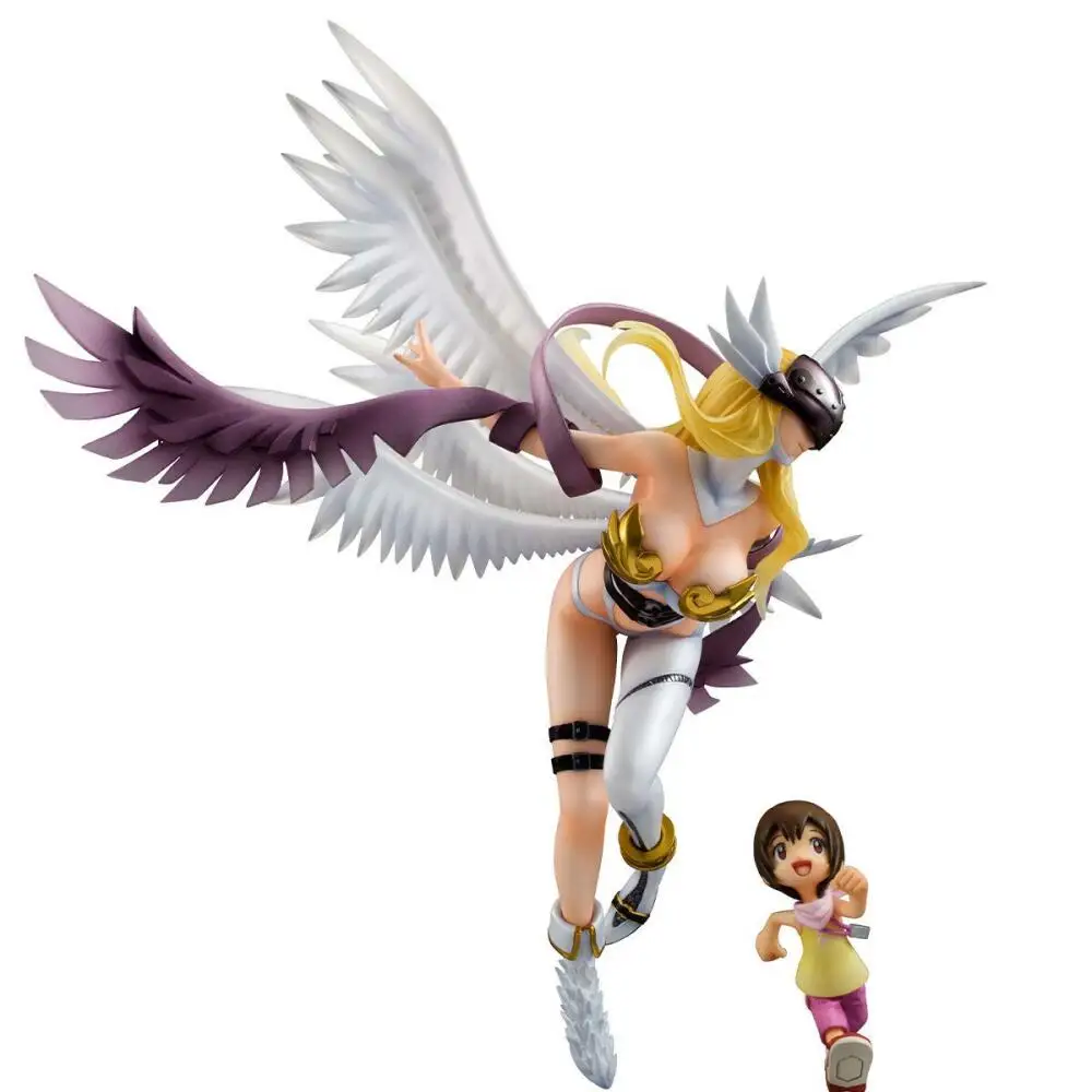 Official Genuine In Stock Megahouse Gem Angewomon Yagami Hikari Figure Anime Digimon Adventure Model Boxed Toy view 3