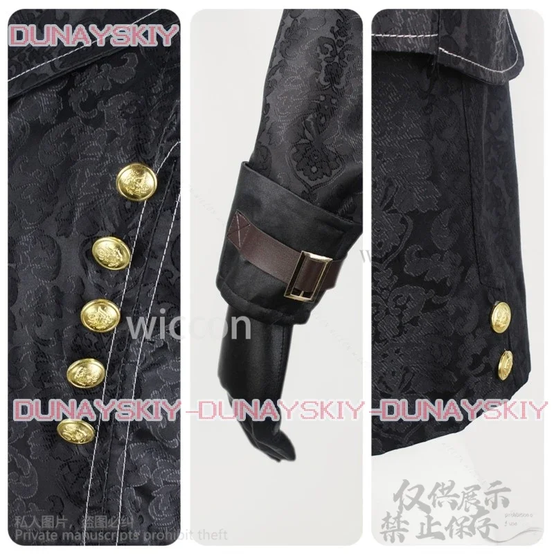 КосплейАниме Nier Automata Косплей 9S Костюм Йорхи Черное готическое пальто Брюки Униформа Парики для мужчин Хэллоуин Рождественская вечеринка Cos Cus