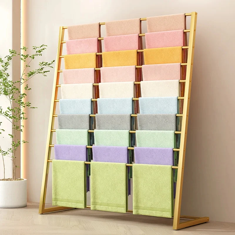 

custom.Scarf Display Rack Minimalist Metal Scarf Display Stand Boutique Scarf Merchandising Display Upscale Stores