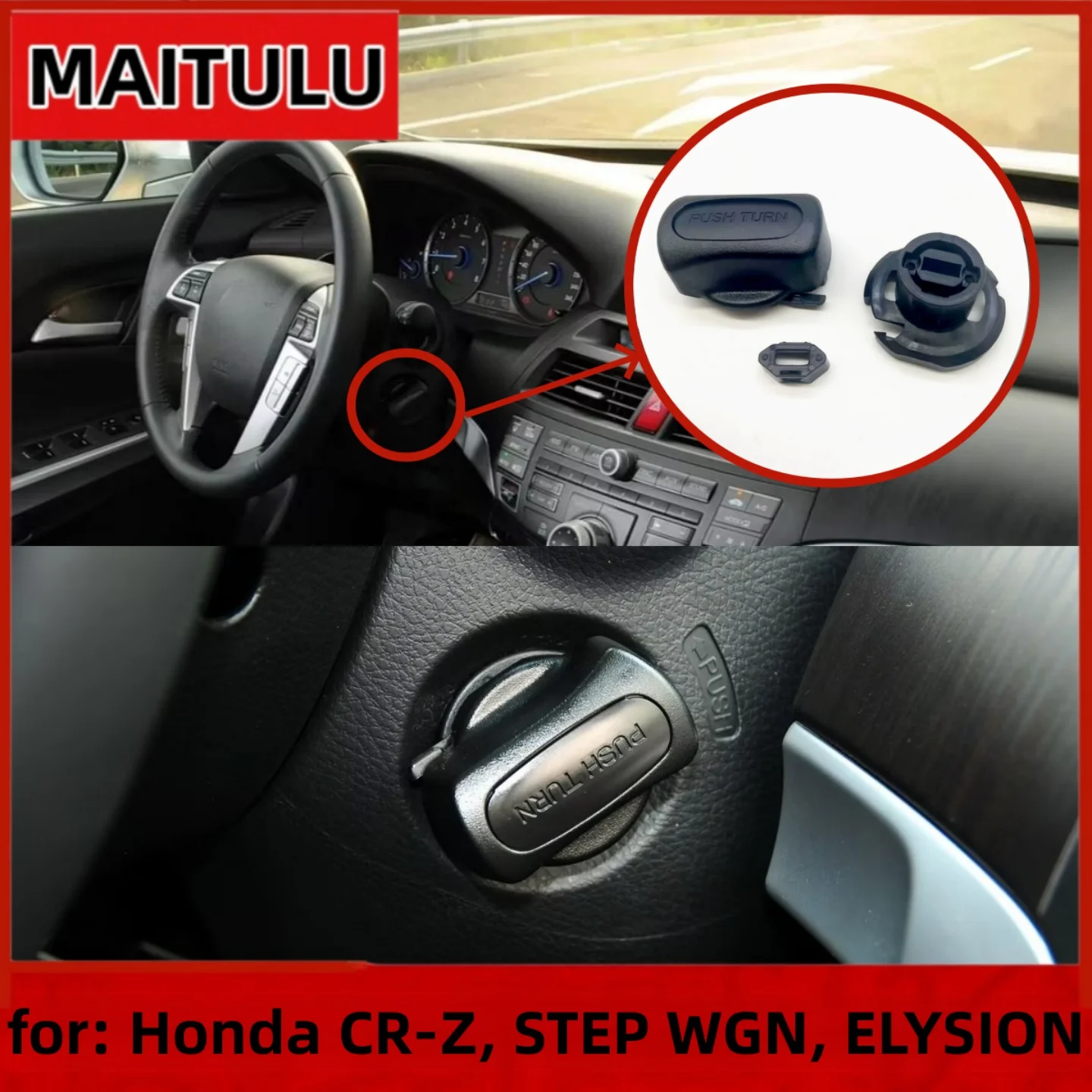 35104-SZW-J01 for Honda CR-Z, STEP WGN, ELYSION ​Car Keyless Start Ignition Lock Knob Plug Switch 35105-SZW-J01 35106-SEA-J21