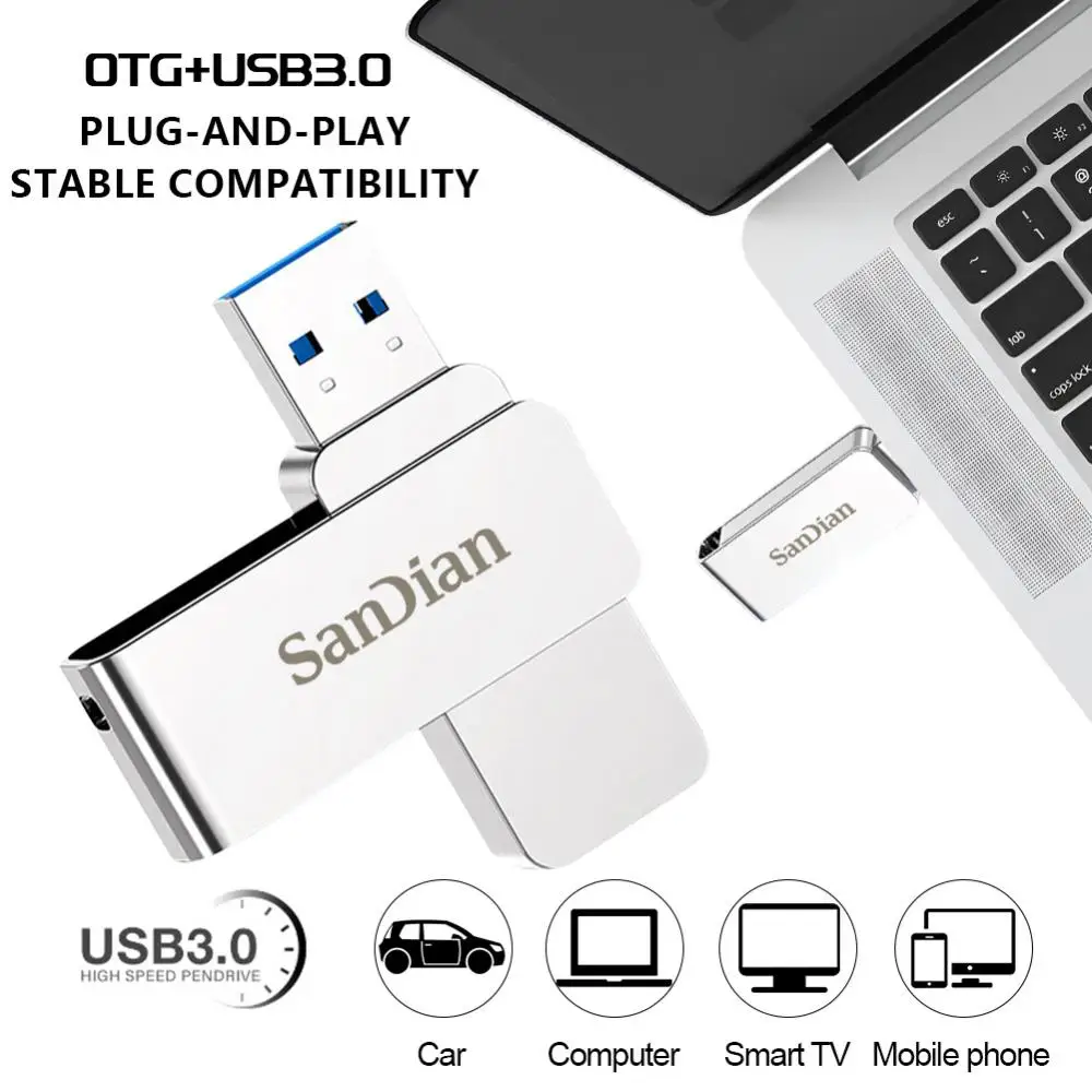 高速USBフラッシュドライブ,金属製ペンドライブ,デスクトップ用ディスク,PC, USB 3.0, 16テラバイト,512GB, 2テラバイト,USB 3.0