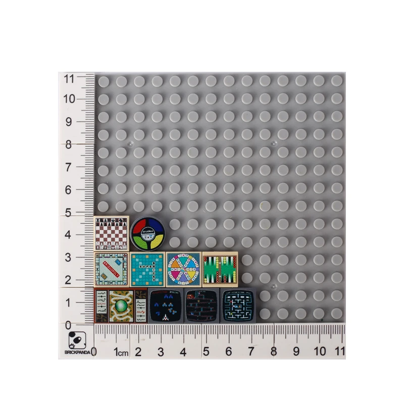 MOC Board Card Game Console Printed Building Blocks City Computer Player Target Bricks DIY Toys Compatible Children