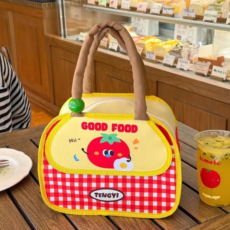 Niedliche Cartoon-Lunchbox-Tasche mit Isolierung und Kälteisolierung, Aluminium-Picknicktasche für die Arbeit – Detail 8