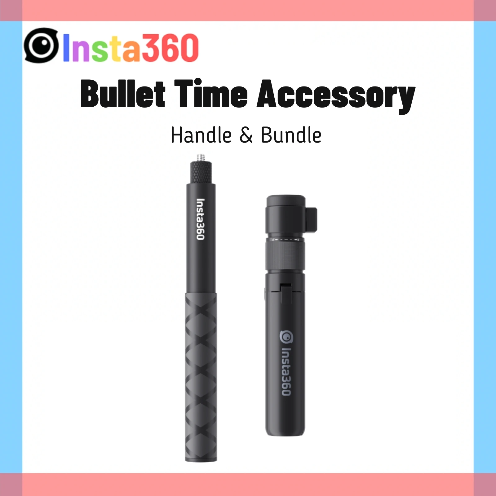 Insta360 X4 Bullet Time Bundle Rotation Swing Grip Handle Tripod Selfie Stick for X3 ONE X2 X RS R Original Accessories