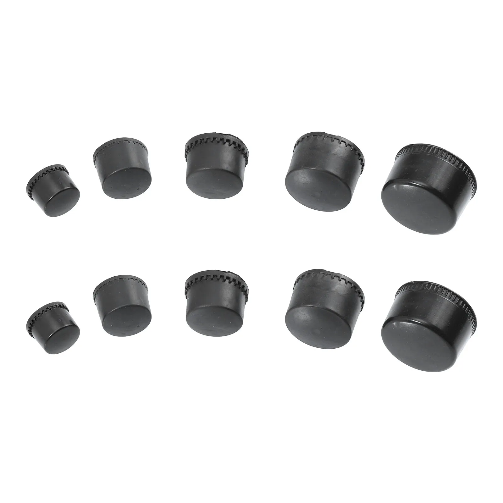 

10pcs Rubber Hammer Head Replacement Mallet Tip Black Striking Oil Resistant Durable Lightweight H Tools Furniture Assembly