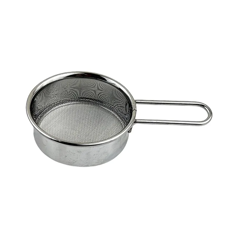 Powdered Sugar Sifter Flour Sifter For Pasta Draining Stainless Steel Construction Extra-fine Mesh Design Heat-resistant Handle