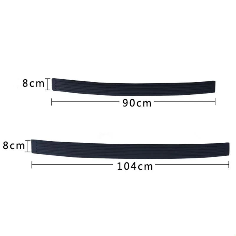 Car Rubber Rear Guard Bumper Protector for Citroen Picasso C2 C3 C4 C4L C5 DS3 DS4 DS5 DS6 DS7 Elysee C-Quatre C-Triomphe