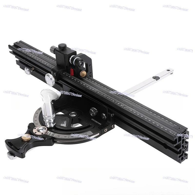 Woodworking table workbench scale push bar table saw backer limit ruler modification push table DIY auxiliary tool