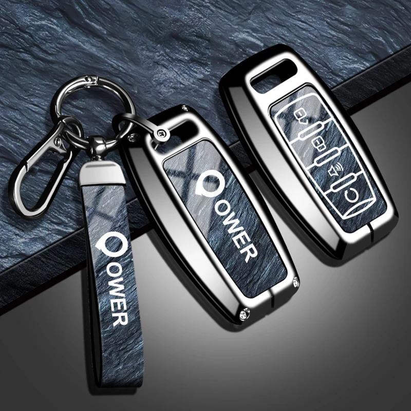 

Zinc alloy car remote key protection case, suitable for Great Wall GWM P series pickup trucks 2019, 2020 car keychain accessorie