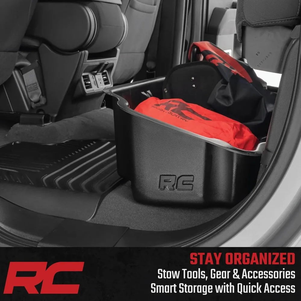 

Under Seat Storage for Chevy Silverado 1500 (2019-2025) & 2500HD/3500HD (2020-2025) Double Cab - Custom-Fit, Durable