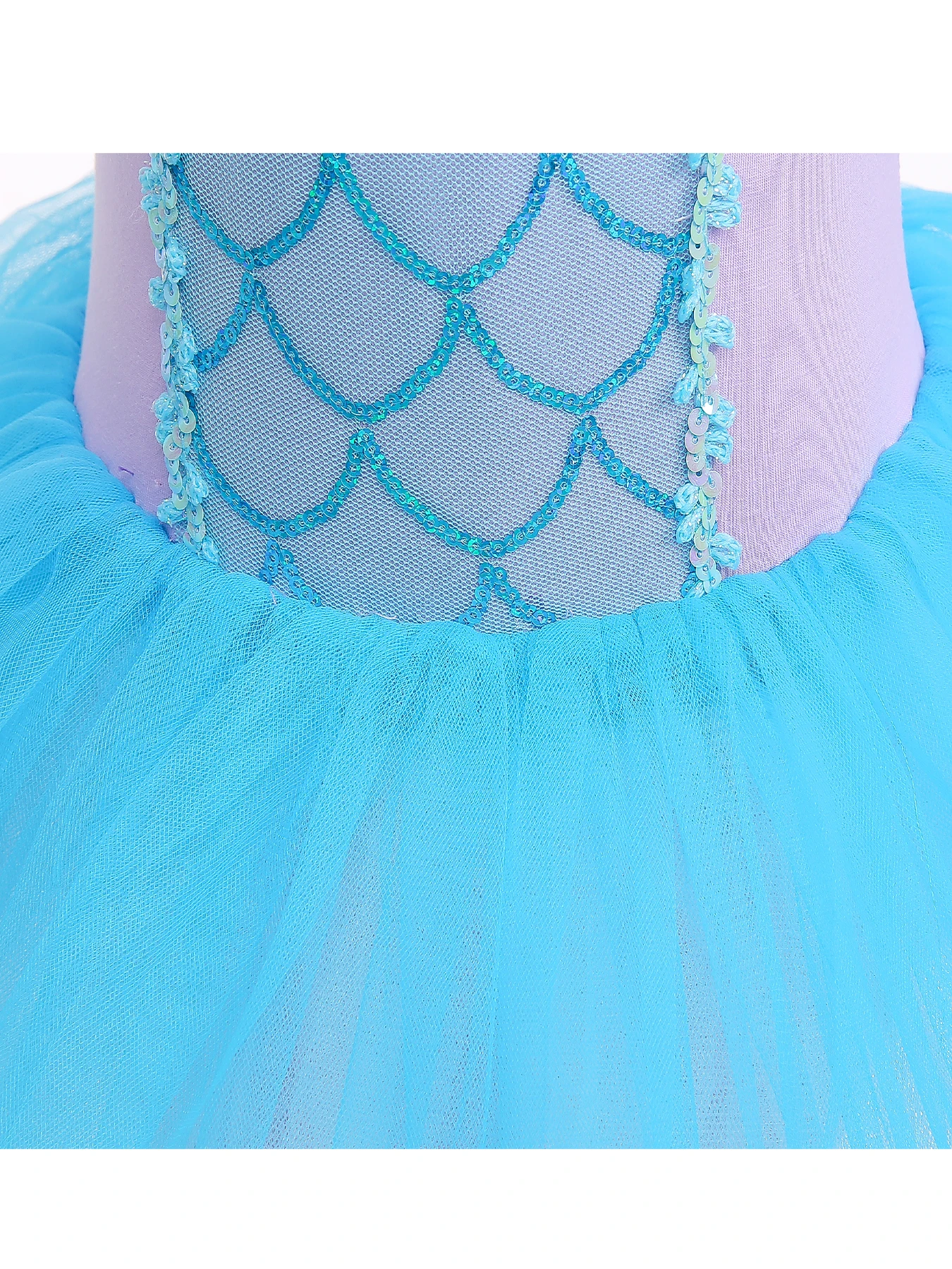 Girls Mermaid Costume Princess Dress Up Cosplay Party Dress Little Girls Ballerina Dance Costume Outfit Dancewear