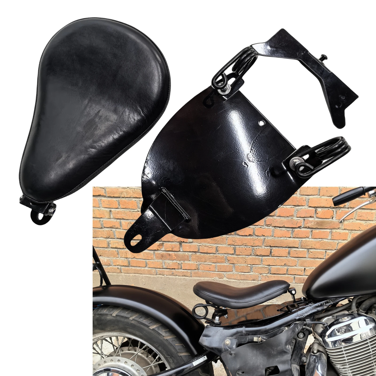 Motorcycle Driver Solo Seat Cushion Pad For HONDA Steed VLX 400 600