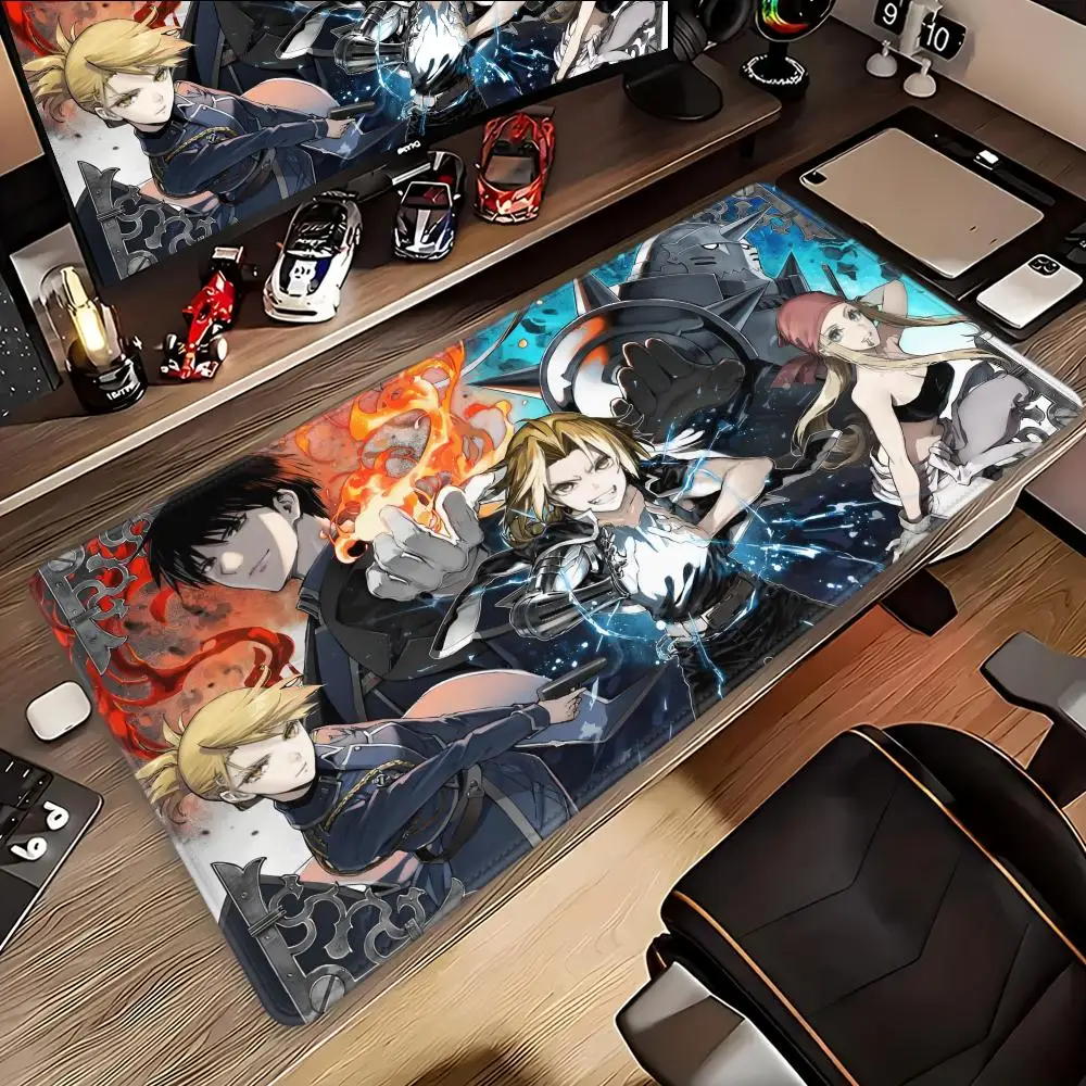 

Коврик для мыши Fullmetal Alchemist, настольный коврик для мыши, милый HD настольный коврик, расширенные коврики для игровой клавиатуры, большой коврик для геймерской мыши 100x50 см XXL