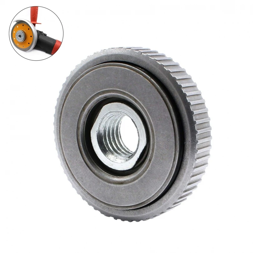 

Steel Angle Grinder Flange Nut M14 Quick Release Self Locking Pressure Plate Fastener Power Tool Angle Grinder Accessories