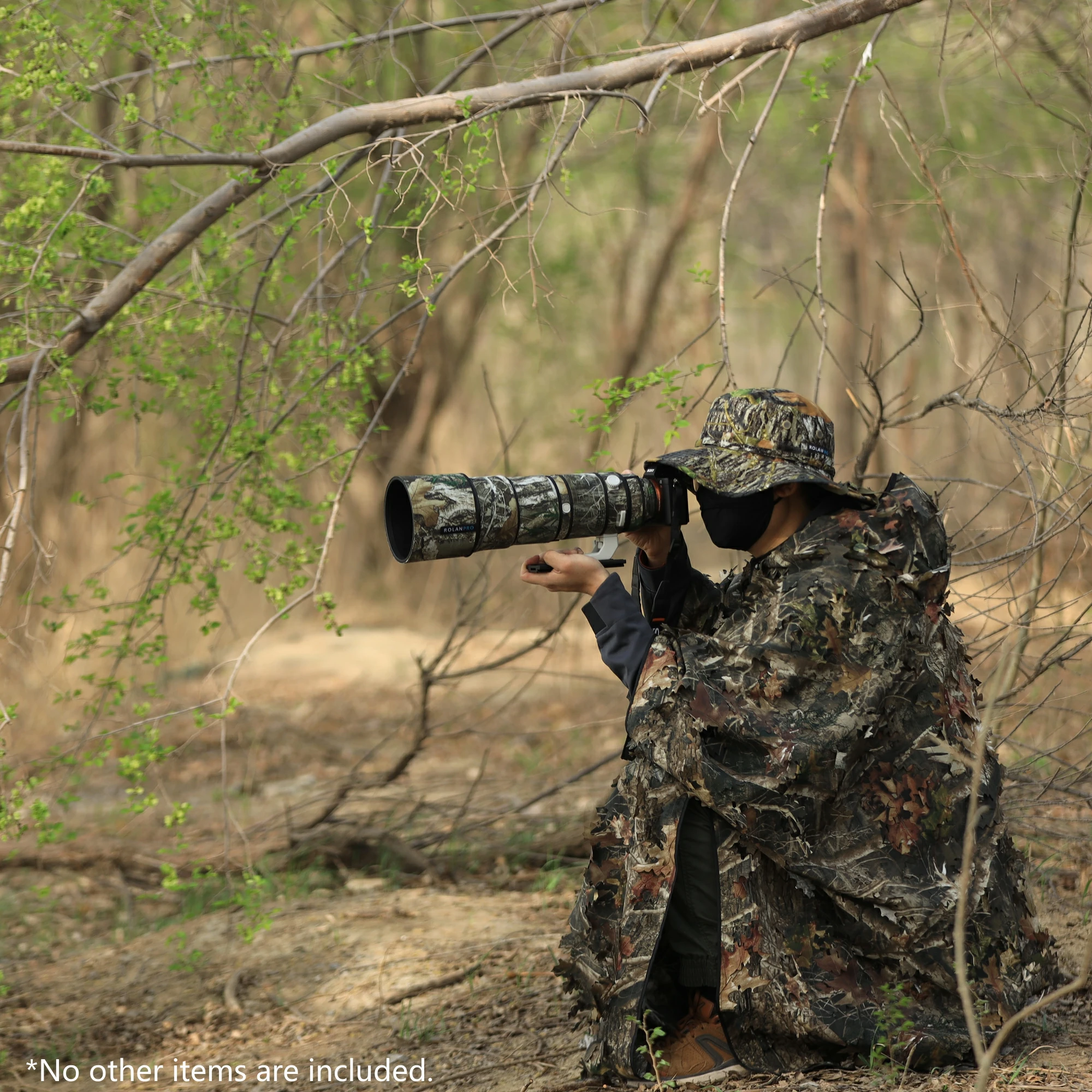 Imagem -06 - Rolanpro à Prova Impermeável Água Lente Camuflagem Cabolsa Capa de Chuva para Sony fe 200600 mm F5.6-6.3 g Oss Lente Protetora Case de Náilon Armas Pano