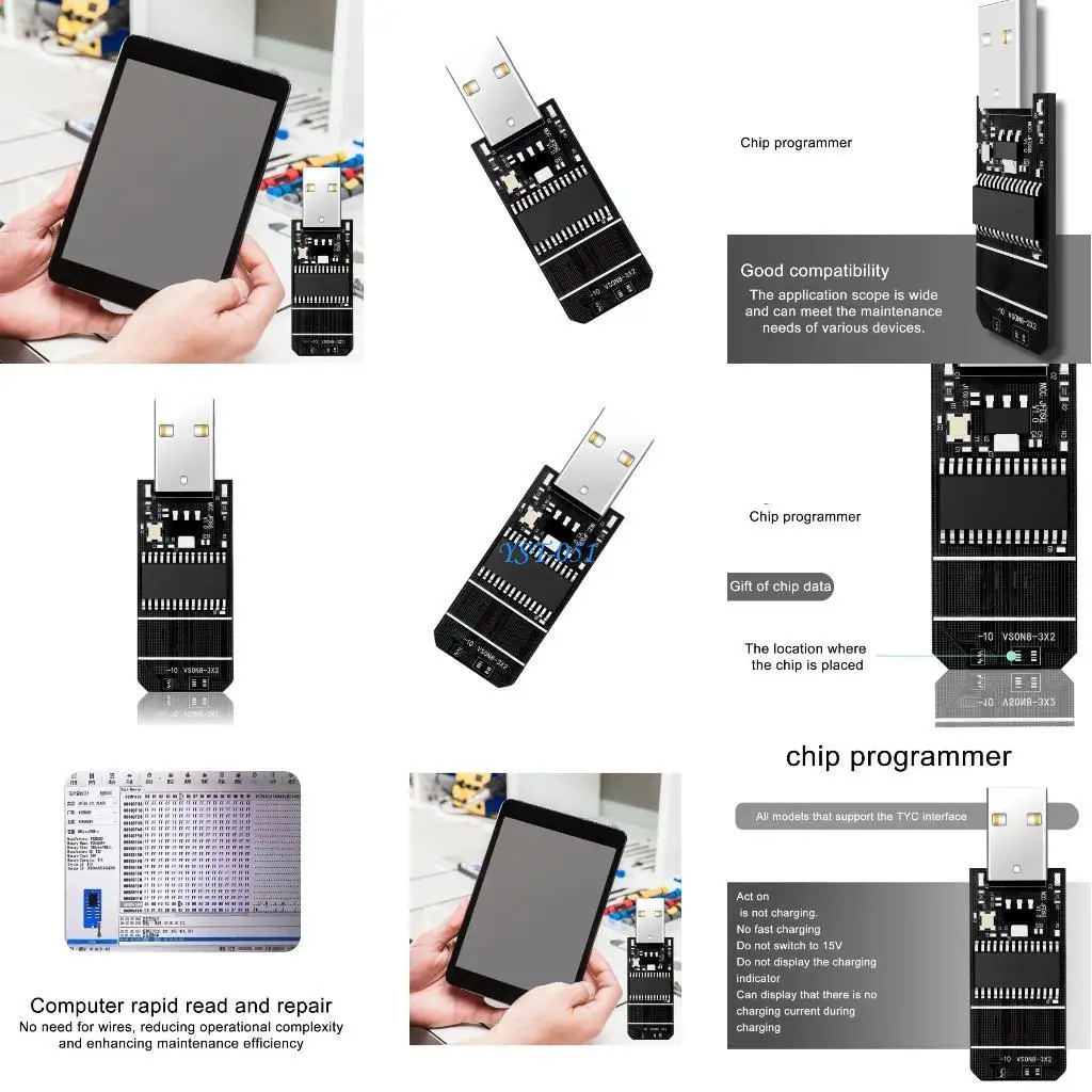 

E15A Charging Programmer Fix Not Charging Not Fast Charging Current Error Tyc