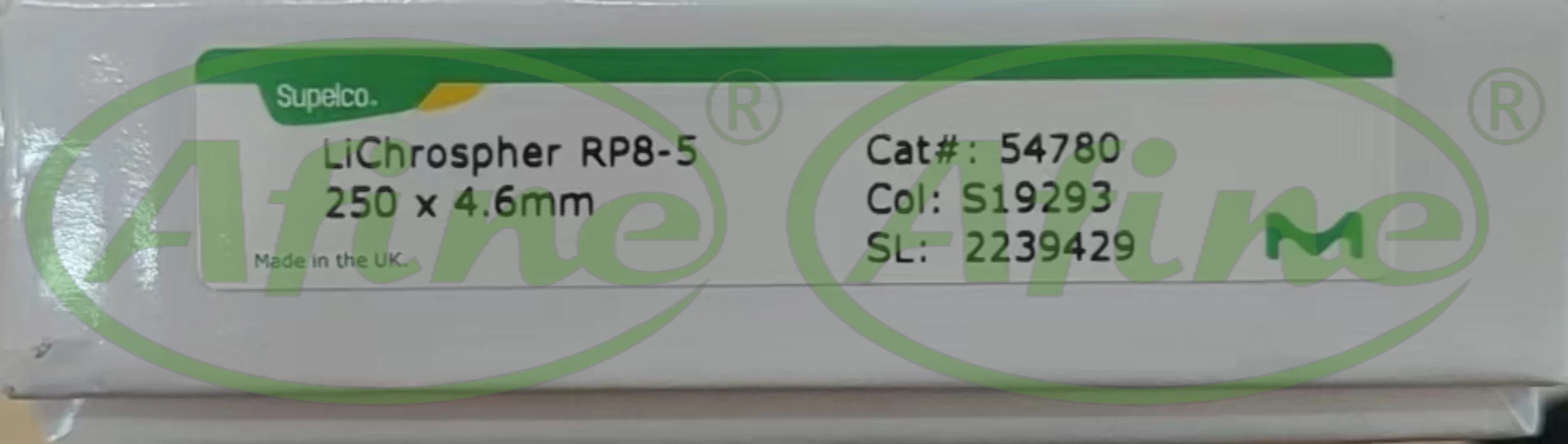 

AFINE Sigma 54780 LiChrospher RP-8 (5 µm) HPLC Columns L × I.D. 25 cm × 4.6mm Column