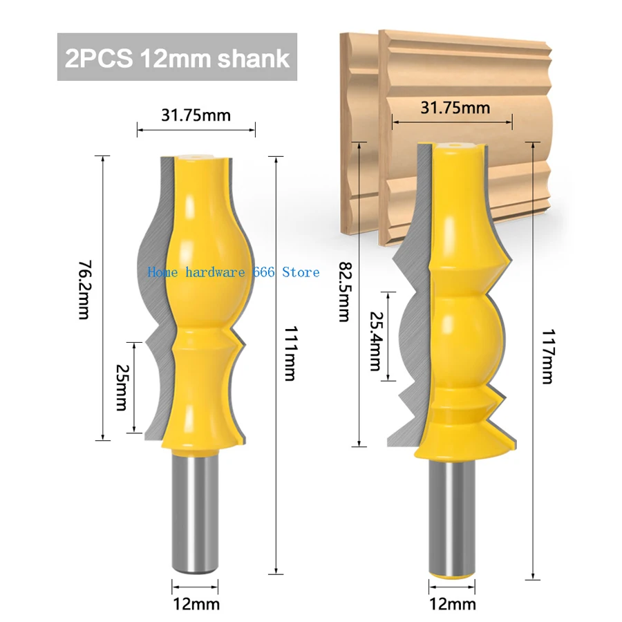 High-Grade Crown Armrest Ceiling Line Condole Top Knife Carving Machine Cutter Line Woodworking Knife Knife Woodworking Milling