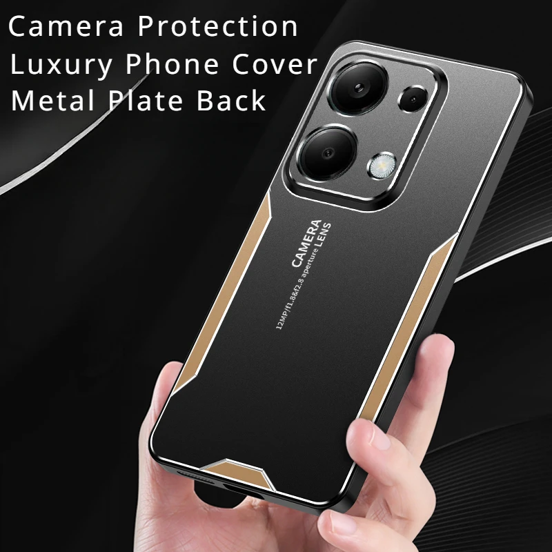 Redmi Note 13 PRO 4G Case Luxury Laser Carving Metal Shockproof Aluminium Alloy Back Cover For Xiaomi Redmi Note 13 Phone Cases