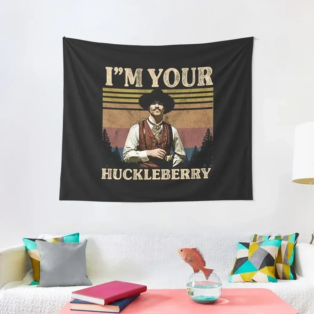 

Doc Holliday T-ShirtDoc Holliday I'm Your Huckleberry Tapestry Wall Hangings Decoration Bedroom Decorations Tapestry