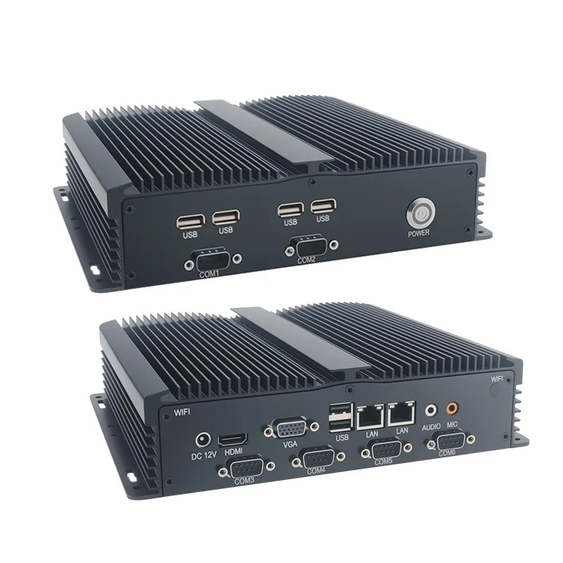 Fanless Embedded Mini Industrial PC  i5 i7 Dustproof Industrial Computer