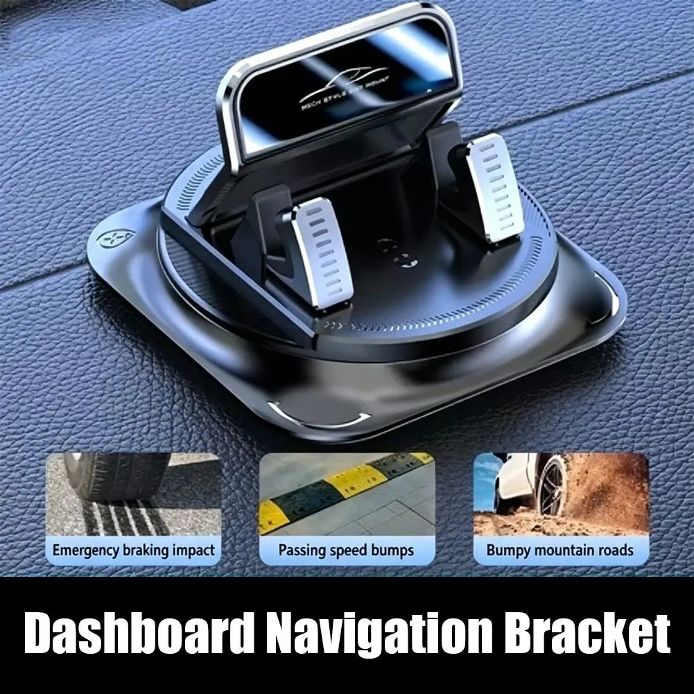 Car Dashboard Mobile Phone Fixer 360 Rotating Sticky Auto Phone Mount Stable Universal Car Mobile Phone Fixer Supplies