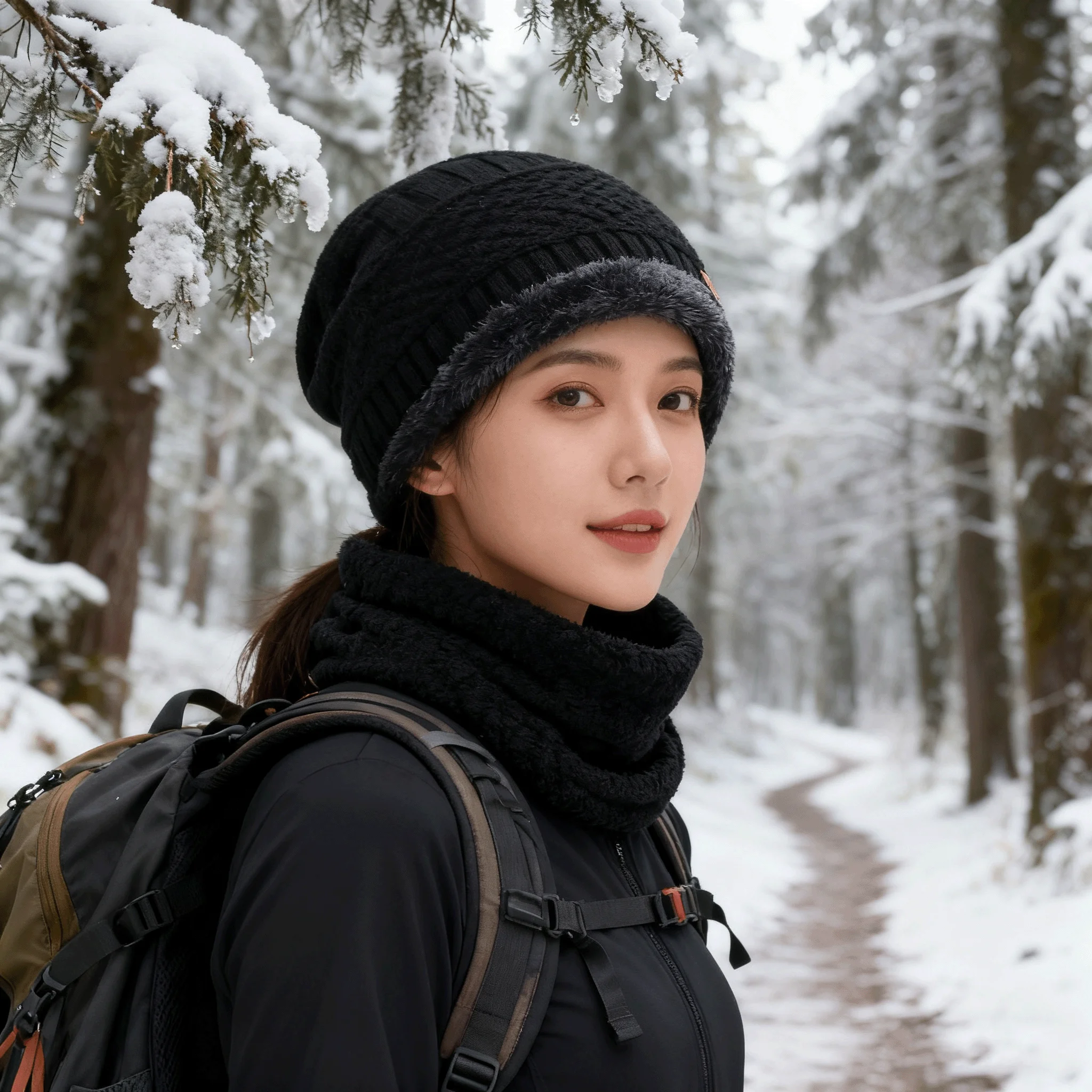 

Unisex Chunky Knit Beanie - Winter Thickened Wool Baseball Cap Style, Warm Cotton Blend Skull Cap for Men & Women​