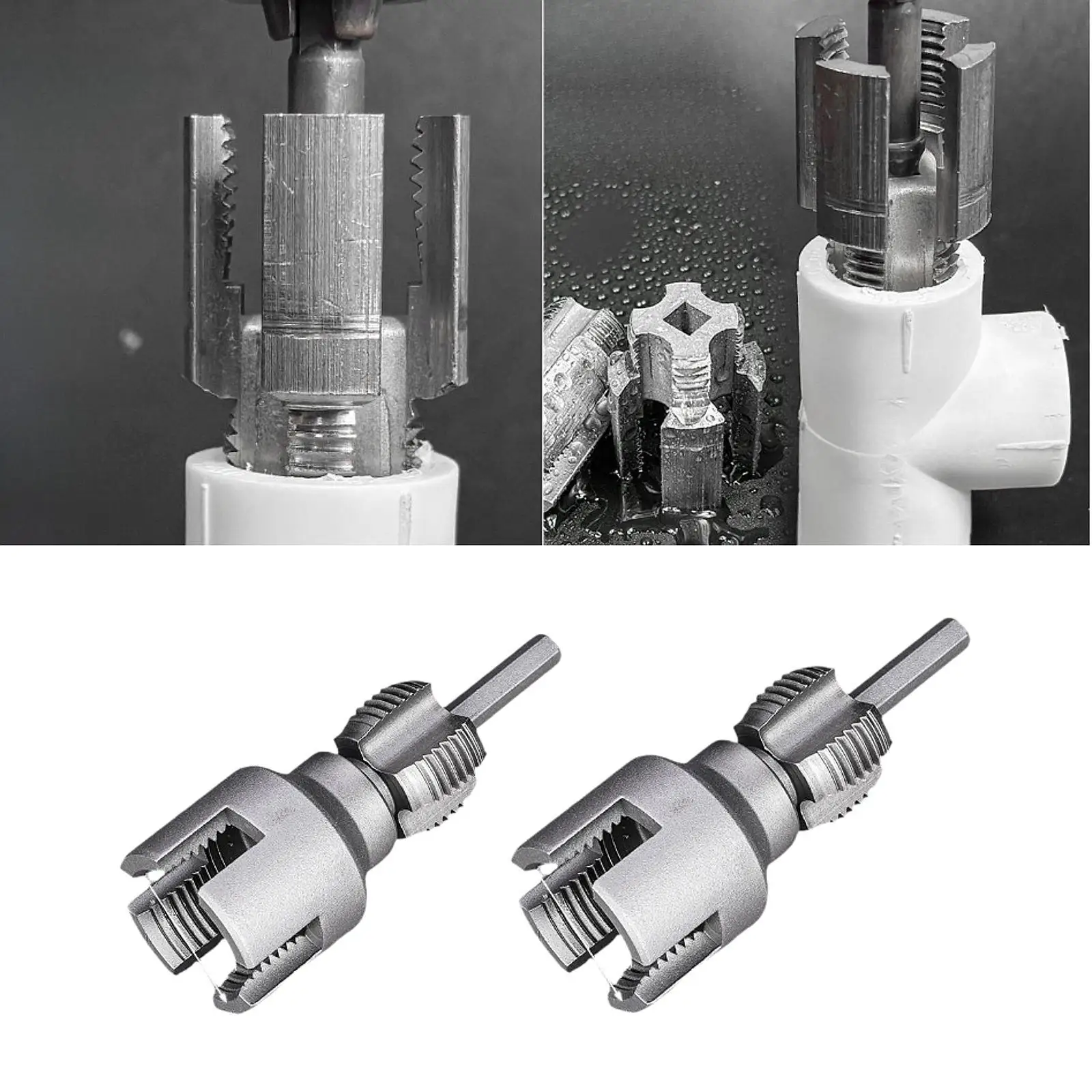 Electric Drill Thread Opener Hole Opener Tools Hardware Stainless Steel Ppr Pipe Threader Supplies Practical Multifunction
