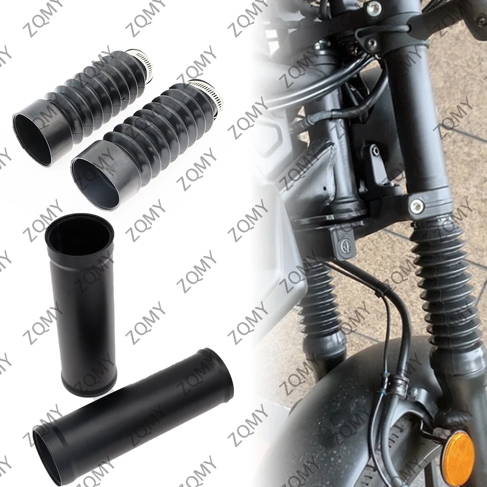 

4pcs Motorcycle Front Fork Shock Absorbers Cover Gaiter Boot Tube Slider For Honda Rebel CMX300 CMX500 250 2020 2021 2022