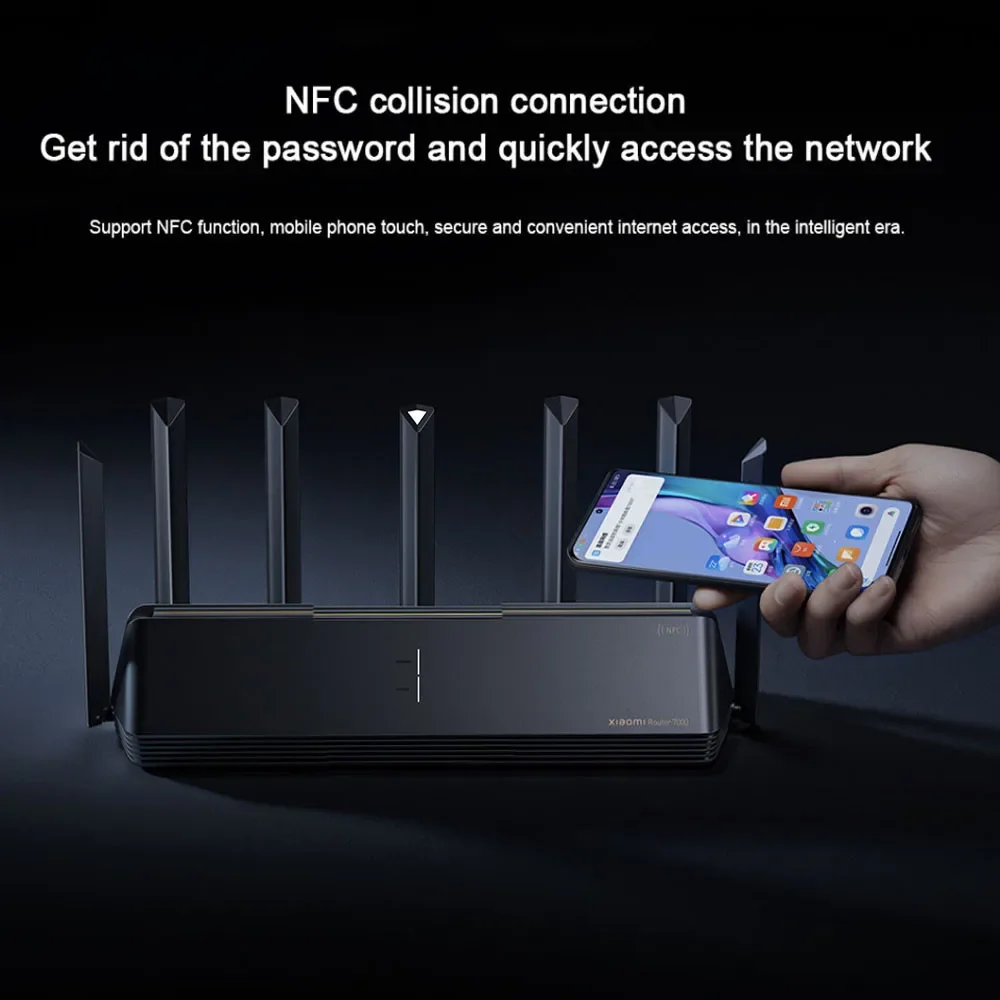 Xiaomi Router BE7000 Gigabit WiFi 7 Repeater 160MHz Tri-Band Mesh Signal Amplifier 5G MLO Extender Signal Booster NFC CN Version