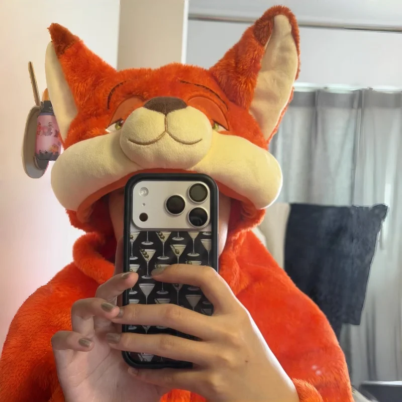 

Disney Store Zootopia Judy Nick Double-sided Flannel Cozy Plush Hooded Blanket Warm Cloak Cape For Adults Home Office Lounge