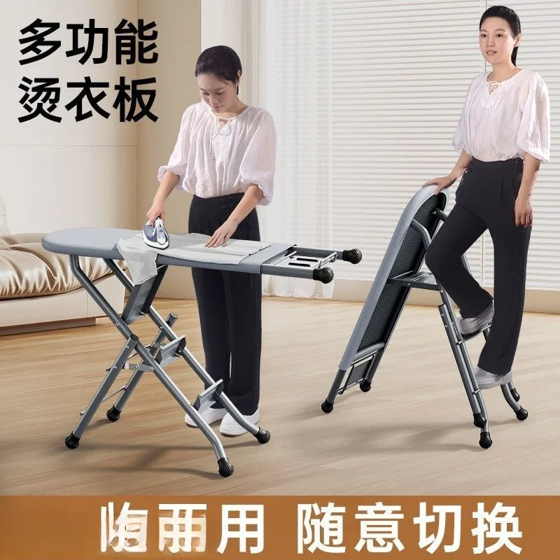 Ironing board Household folding multifunctional ladder Herringbone ladder Large ironing board Ironing board rack Electric iron b
