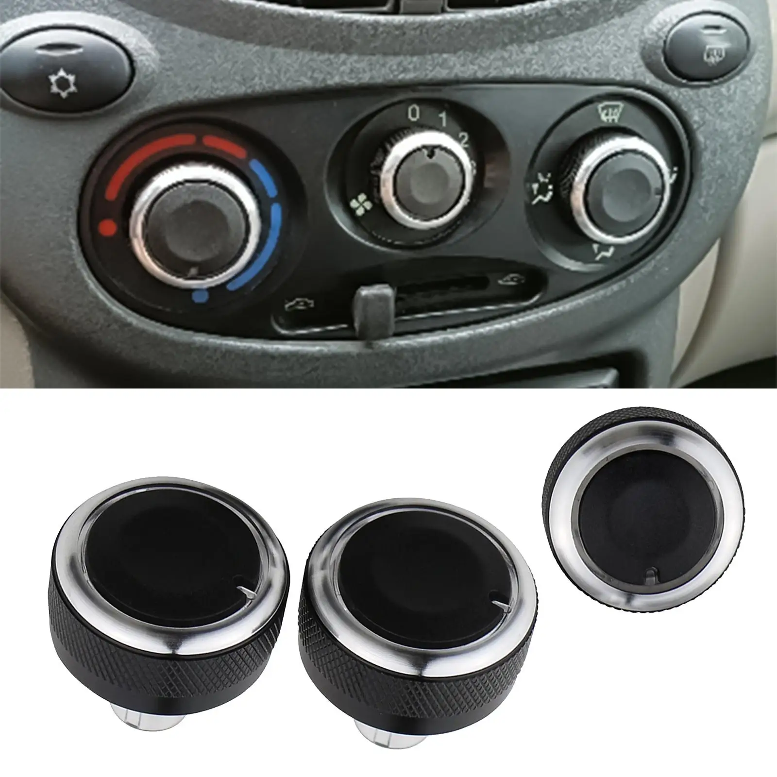 Car Air Conditioner Button Switch, 3 Piece Car Air Conditioner Button Switch, Car Interior Accessories