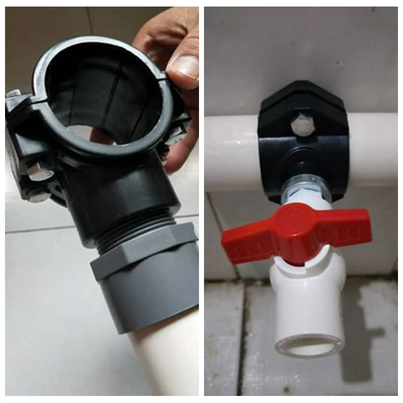 3pcs PE Water Pipe Connector Agricultural Fertilization Irrigation Tube Repair Tee Connectors Add Female Thread Interface Joint