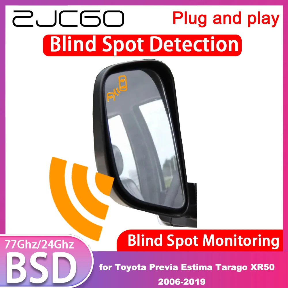 for Toyota Previa Estima Tarago XR50 2006-2019 Blind Spot Detection Monitoring Warning Lane Assist System 77GHz Radar Detector
