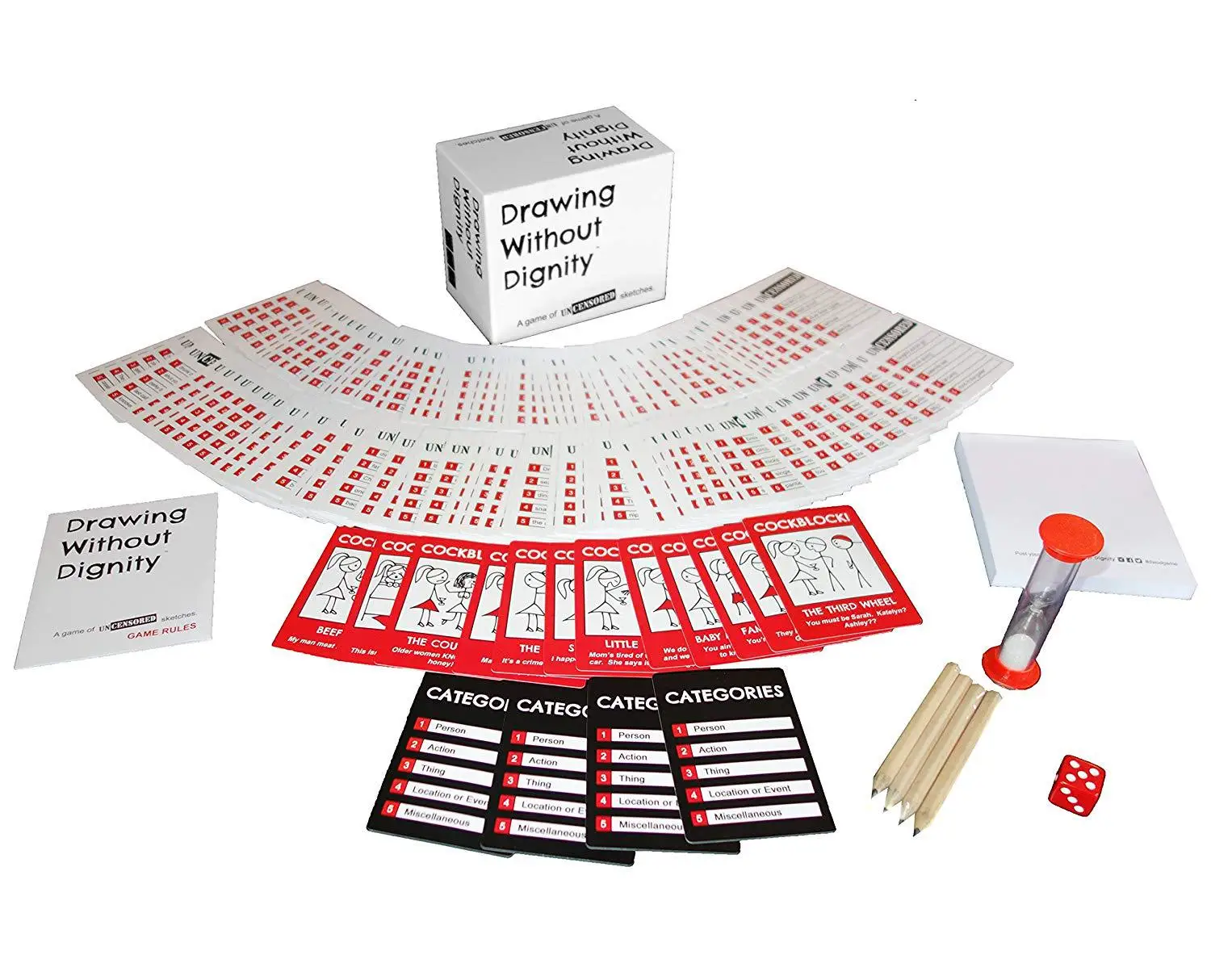 Drawing Without Dignity - Award Winning Adult Party Game of Uncensored Sketches board game