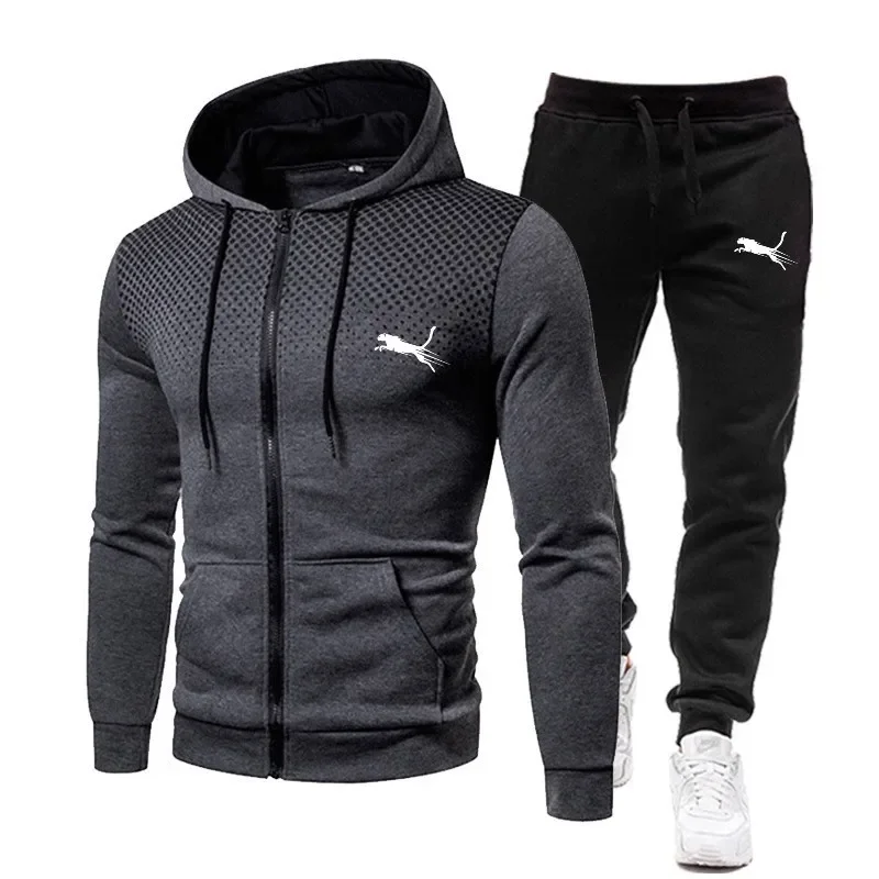 

New Fashion Tracksuit For Men Hoodie Fitness Gym Clothing Men Running Set Sportswear Jogger Men'S Tracksuit Winter Suit Sports