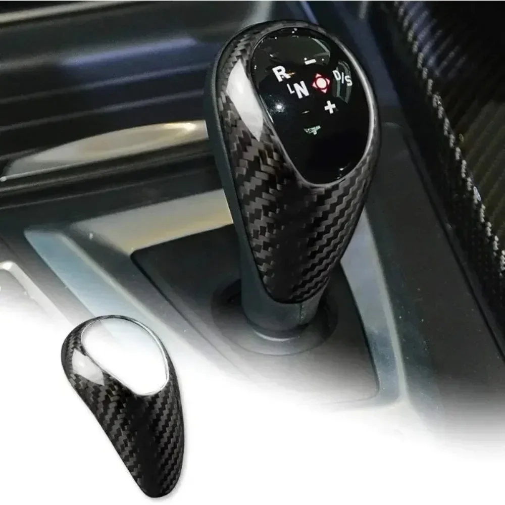 New! Dry Carbon Fiber Car Gear Shift Knob Cover Trim For BMW M2 M3 M4 M5 M6 F87 F80 F82 F83 F10 F12 F13 F06 E90 E93 E60 E61 E63