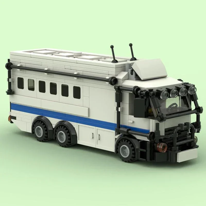 Moc Building Bricks City Car Model Prison Truck Technology Modular Blocks Holiday Gifts Toys For Children DIY Sets Assembly