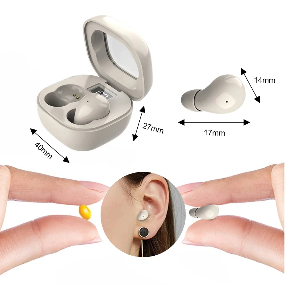 Mini Invisible Headphones TWS Bluetooth 5.3 Earphones Wireless Heasets HIFI Stereo Noise Reduction Earbuds For iphone Xiaomi image 6