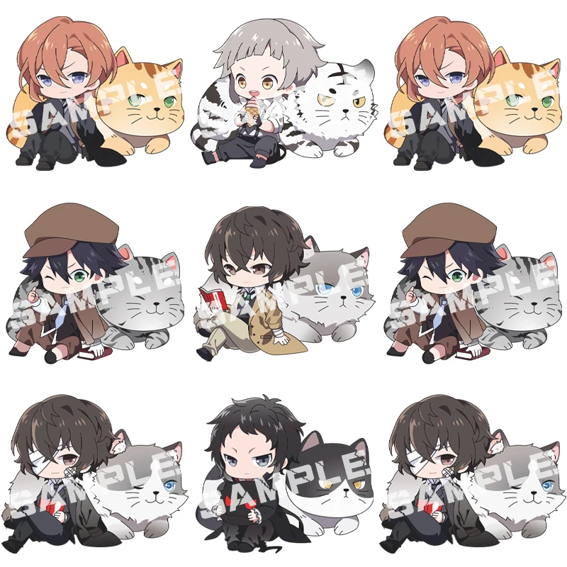 

Anime Bungo Stray Dogs Dazai Osamu Edogawa Rampo Acrylic Fine Key Ring Backpack Pendant Phone Keychain Charms Kids Gift