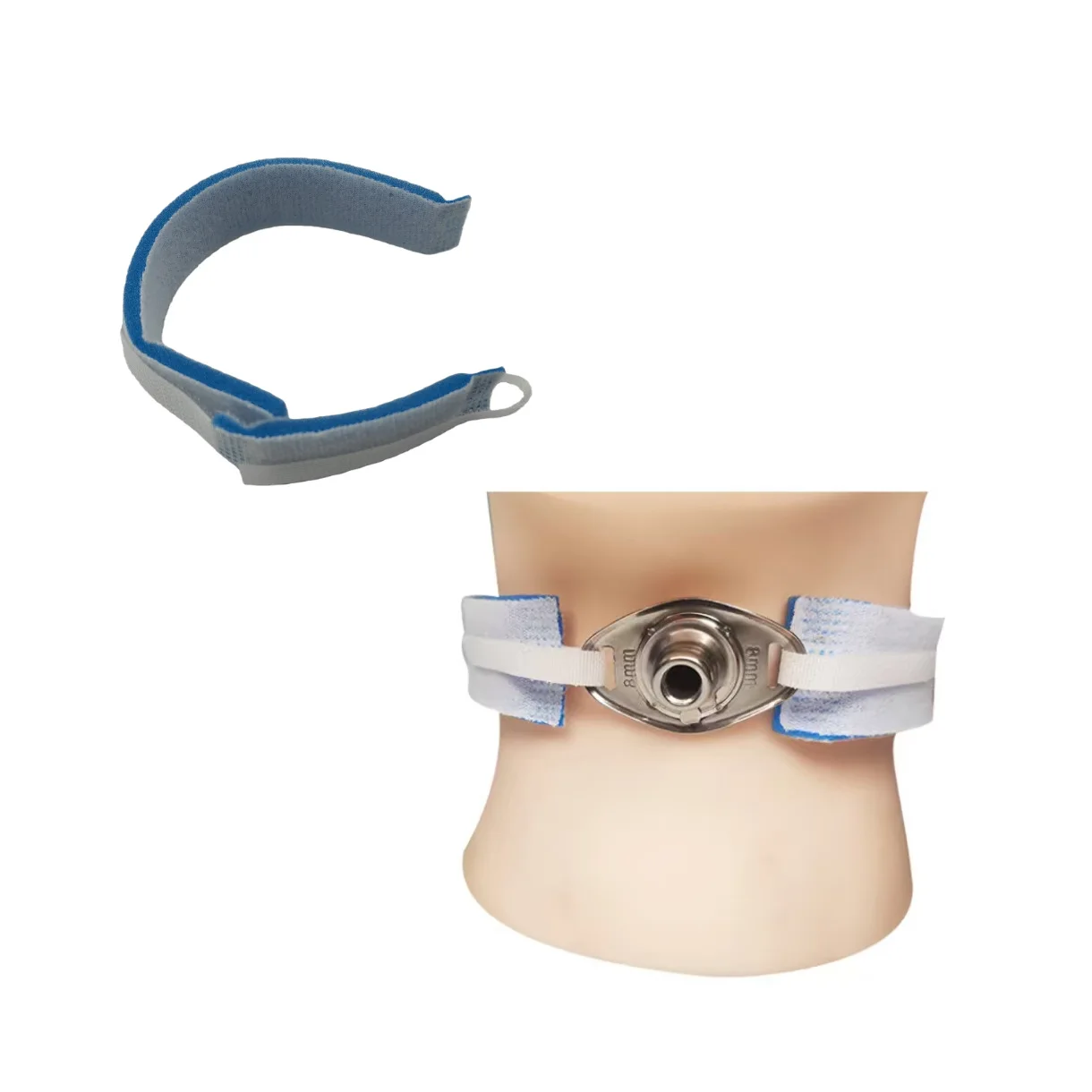 Tracheostomy Tube Holder Sponge Neck Strap Pediatric Adult Adjustable Breathable Medical Reusable Latex Free Fixation Soft Band